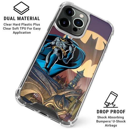 DC Comics Batman in the Sky iPhone 16 Pro Clear Case